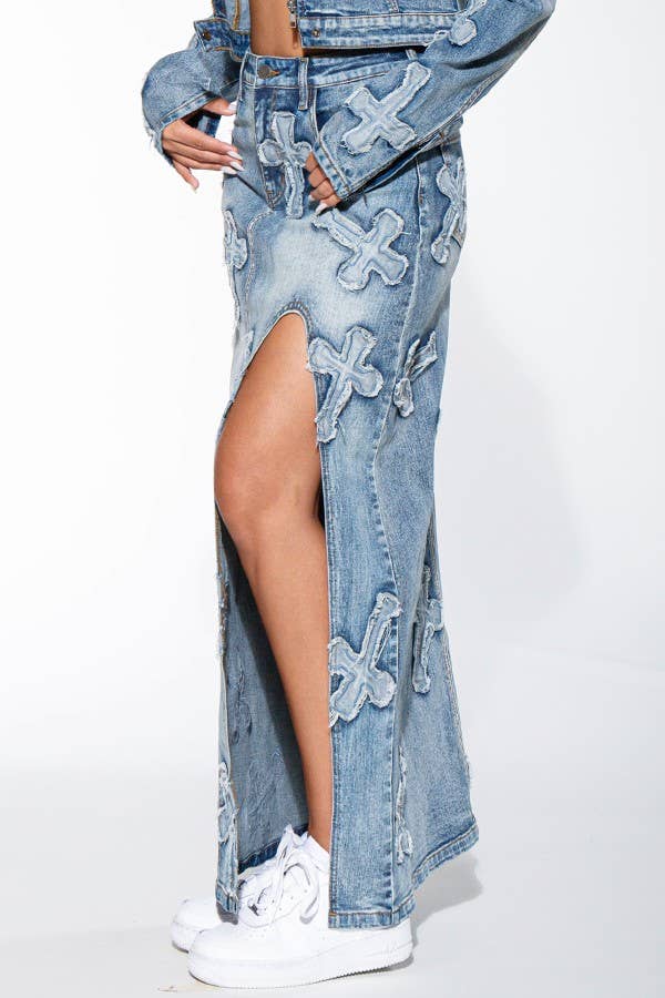 Kross Jean Long Skirt