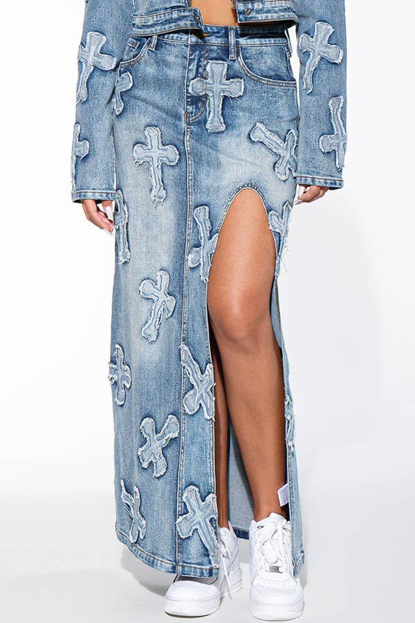 Kross Jean Long Skirt