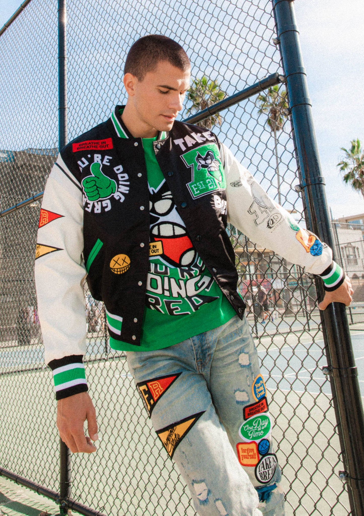 SPRING BREAK VARSITY JACKET