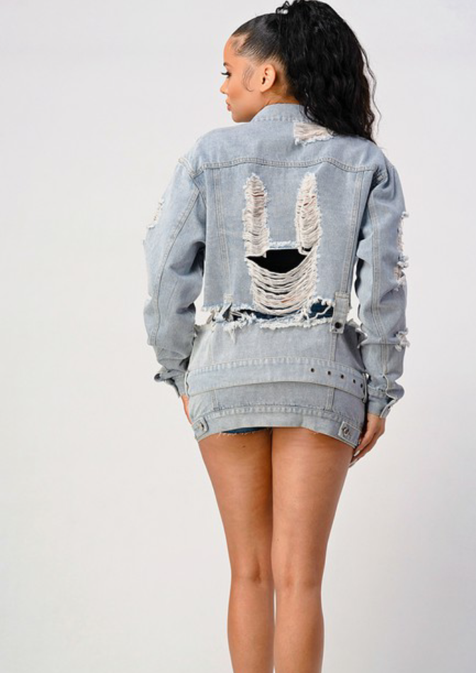 Cuttin Up Denim Jacket