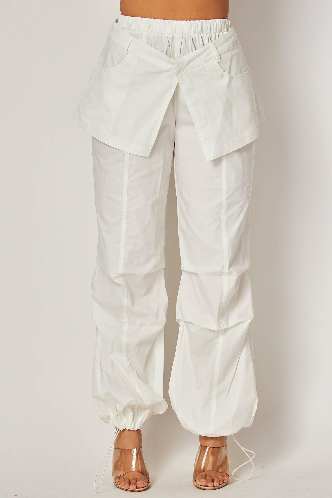 “Loving On Me” Layered Ruched Skirt Cargo Pant