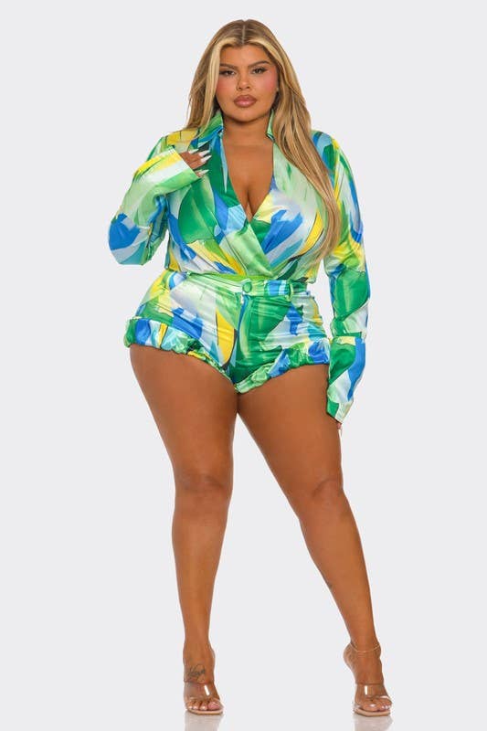 Sunburst Juicy Shorts Set