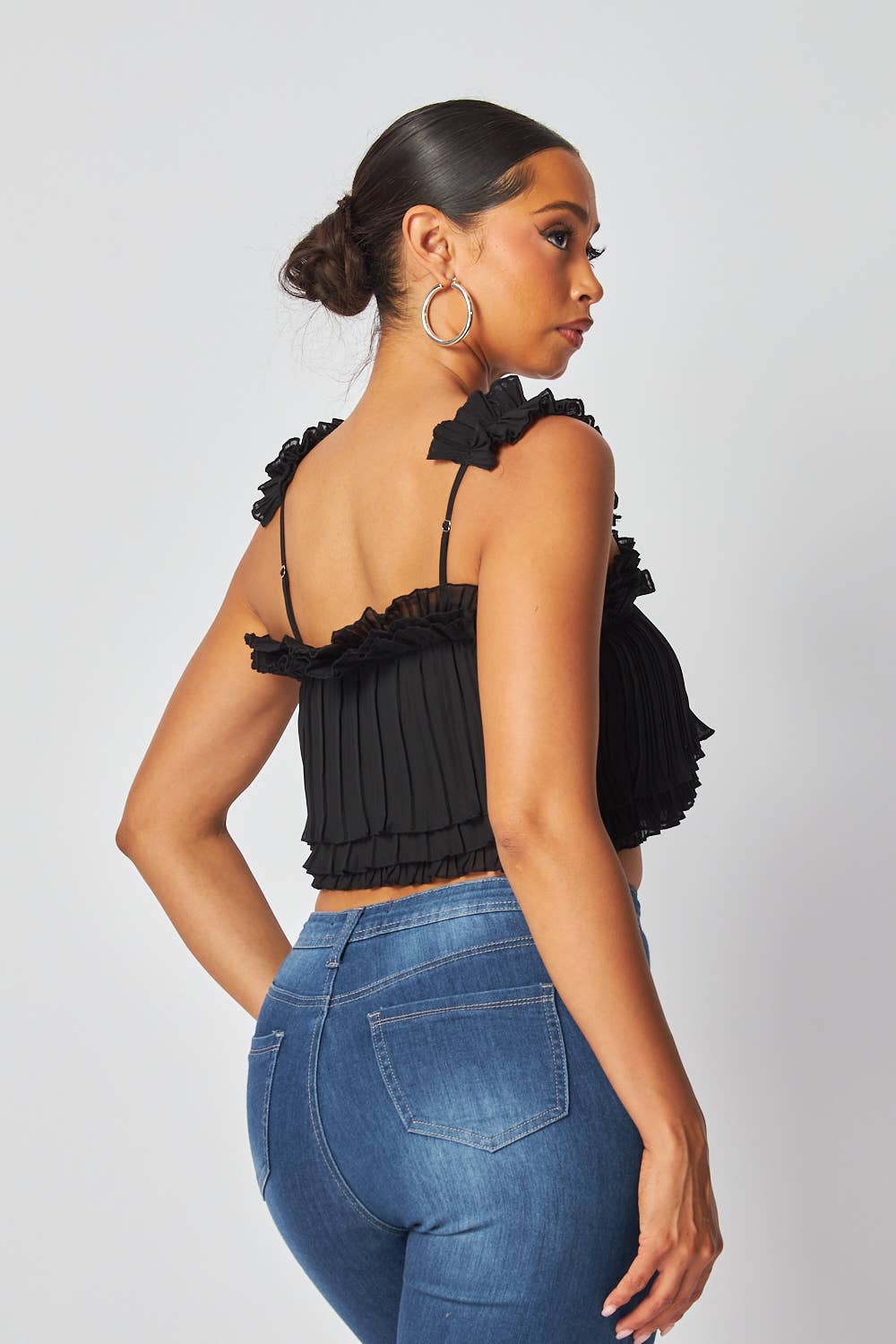 “Sahara” Flowy Cropped Top